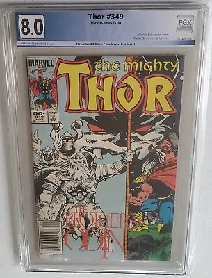 Buy Thor #349  NOT CGC PGX GRADED 8.0- NEWSSTAND EDITION - MARC JEWELERS VARIANT  • 67.20£
