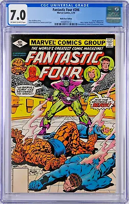 Buy Fantastic Four #206 CGC 7.0 (May 1979, Marvel) Marv Wolfman, Skrulls, Multi-Pack • 33.58£
