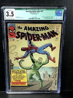 Buy Amazing Spider-Man #20 CBCS 3.5 Marvel 1965 1st Scorpion Appearance Qualified • 371.25£