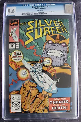 Buy Silver Surfer #34 Rebirth THANOS 1990 Infinity Gauntlet Prelude STARLIN CGC 9.6 • 59.95£