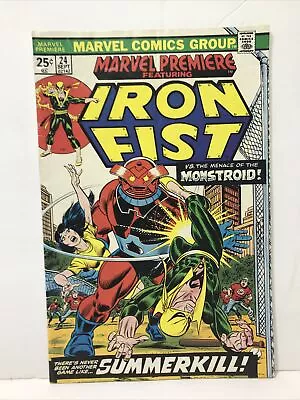 Buy Marvel Premiere #24 Iron Fist 1975 Marvel Comics FN+ 6.5 • 7.12£