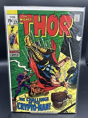 Buy The Mighty Thor 174 1st Crypto Man Early Bronze Age Marvel 1970 Fine To Vf • 15.82£