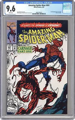 Buy Amazing Spider-Man #361 1st Printing CGC 9.6 1992 3860339022 1st Carnage • 140.56£