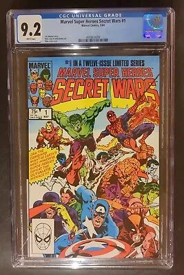 Buy Marvel Super Heroes Secret Wars 1 Marvel Comics 1984 CGC 9.2 White Pages Disney • 71.95£