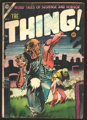 Buy The Thing#16-1954-Weird Tales Of Suspense And Horror-Injury To The Eye-Zombie... • 134.32£