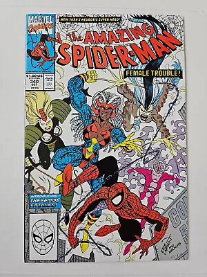 Buy Amazing Spider-Man #340 (1st App Femme Fatales) | VF • 2.81£