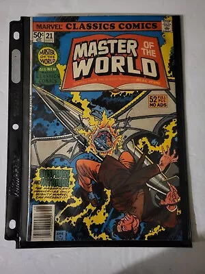 Buy 1977 Stan Lee Jules Verne Marvel Classic Comics #21 Master Of The World Colorful • 4£