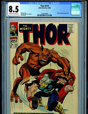 Buy Thor #135 CGC 8.5 VF+1966 Silver Age Marvel Comics Amr B1 • 239.85£