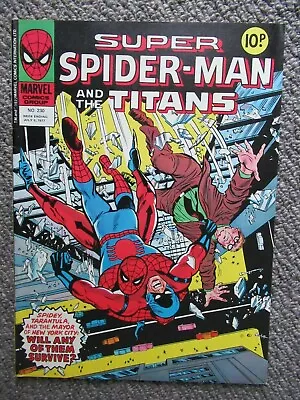Buy Marvel UK  Spider Man And The Titans Comic #230 6th July 1977 • 5£