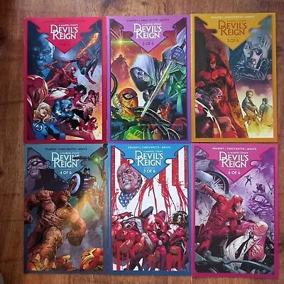 Buy DEVIL'S REIGN #1-6 (Zdarsky/Checchetto) Marvel 2022 Complete Set 1st Prints NM • 28£