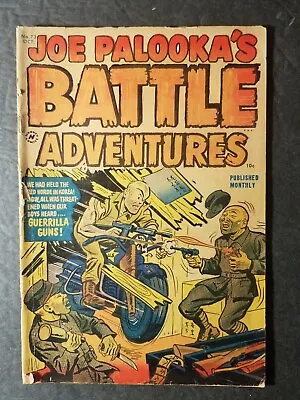 Buy Joe Palooka's Battle Adventures #73 1952 Harvey GOLDEN AGE WAR  COMIC BOOK • 39.37£