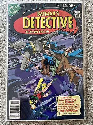 Buy Detective Comics #473, VF- Batman Vs The Penguin. 1977 • 16.68£