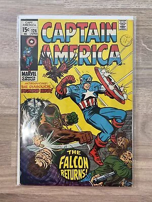 Buy Marvel Comics Captain America #126 1970 Bronze Age • 22.99£