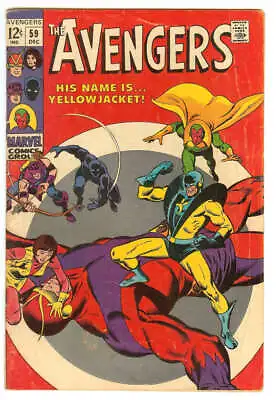 Buy Avengers #59 4.0 // 1st Appearance Of Yellowjacket Marvel Comics 1968 • 48.88£