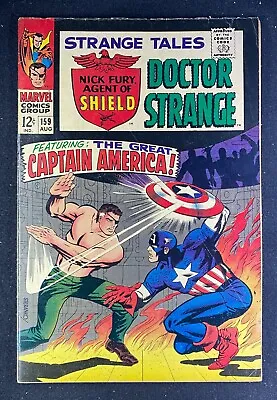 Buy Strange Tales (1951) #159 VG/FN (5.0) Fury Origin Retold Captain America 1st Val • 59.29£