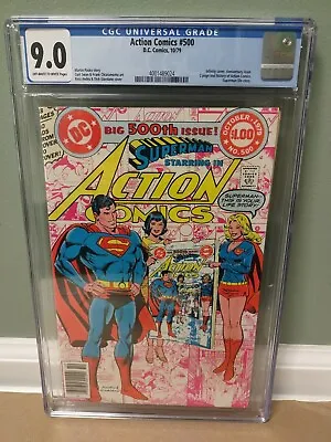 Buy Action Comics #500 CGC 9.0  Infinity Cover  1979 Superman  DC Comics  🇺🇸🇺🇸 • 78.81£