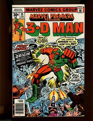 Buy (1977) Marvel Premiere #35 - KEY ISSUE! 1ST APPEARANCE OF THE 3-D MAN! (6.0/6.5) • 4.56£