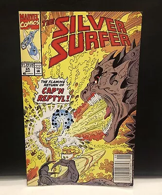 Buy SILVER SURFER #65 Comic , Marvel Comics Newsstand • 3.17£