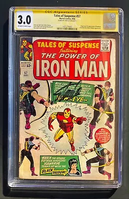 Buy Tales Of Suspense #57 CGC 3.0 1st Hawkeye Marvel 1965 Comics SS Stan Lee Signed • 873.84£