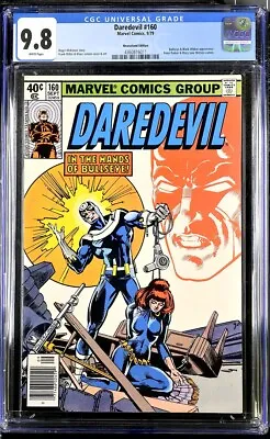 Buy Daredevil #160 Cgc 9.8 White Pages Newsstand Frank Miller Bullseye 1979 • 317.70£