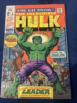 Buy Marvel Comics Incredible Hulk #2 1969 Silver Age King Size Annual • 99.99£