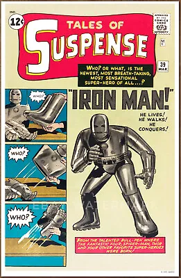 Buy Tales Of Suspense  #39 1st Iron Man POSTER Art Print '92  Jack Kirby • 7.89£