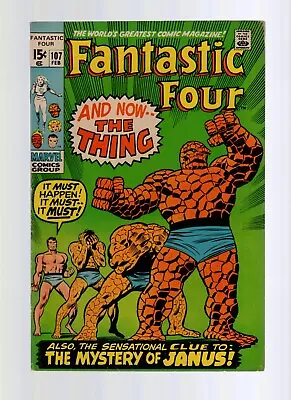 Buy Fantastic Four #107 - John Buscema Cover & Artwork - Mid Grade Plus • 20.10£