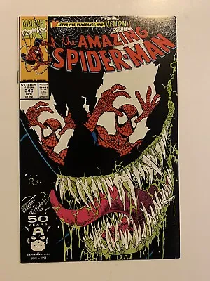 Buy Amazing Spider-Man 346 NM Classic Larsen Venom Cover 1991 Marvel Comics MCU • 19.70£