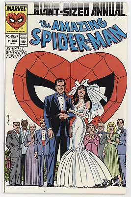 Buy Amazing Spider-Man Annual 21 A Marvel 1987 VF Wedding Mary Jane John Romita • 26.09£