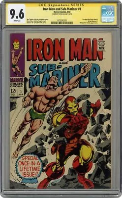 Buy Iron Man And Sub-Mariner #1 3rd Highest Signed Stan Lee! CGC 9.6 SS 1575282001 • 13,950£