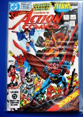Buy ACTION COMICS 546 (Superman, Brainiac, Justice League JLA, New Teen Titans) 1983 • 10.24£