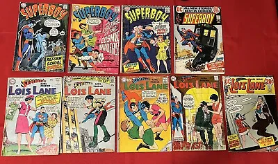 Buy Superman Silver Age Comic Lot 9 Lois Lane, Superboy • 26.34£