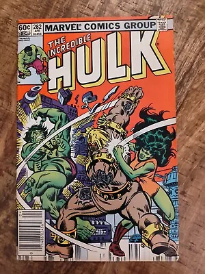 Buy Incredible Hulk 282 Marvel Comics 1983 Newsstand 1st She-Hulk Team-Up • 31.62£
