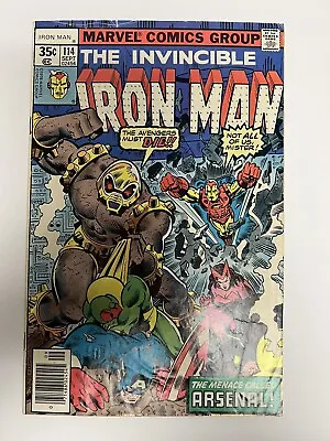 Buy Marvel - The Invincible Iron Man - Issue #114 - 1978. • 4£