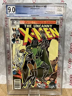 Buy Uncanny X-Men #145 Pgx Not CGC 9.0  White Pages Newsstand Comic 1981 New Slab • 63.07£