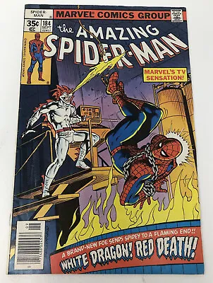 Buy Amazing Spider-Man #184 Newsstand 1st App White Dragon • 16£