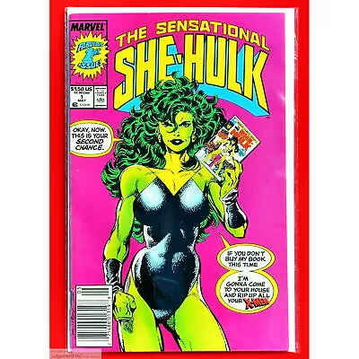 Buy Sensational She-Hulk # 1  1st Issue  1 Marvel Comic Bag And Board 1989 (Lot 2253 • 47.03£