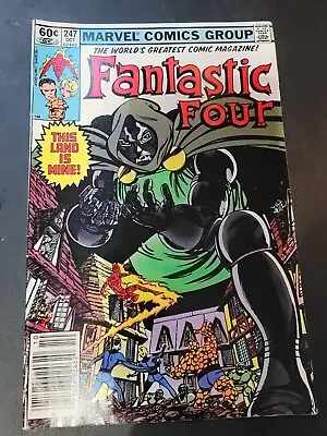 Buy Fantastic Four #247 (1982) Marvel Comics John Byrne Newsstand Doom Cover VG/FN • 11.10£