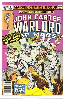 Buy John Carter Warlord Of Mars #2 Near Mint/ Mint (9.8) 1977 Marvel Edgar Burroughs • 87.59£