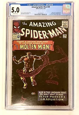 Buy Amazing Spider-Man #28 1965 5.0 🔑 1st Molten Man • 256.19£