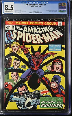 Buy Amazing Spider-man #135 (1974) - Cgc Grade 8.5 - 2nd Appearance Of Punisher! • 200.15£