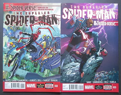 Buy Superior Spider-Man #32 & #33 (2013 Series) Edge Of Spider-Verse [Spider-Cyborg] • 15.89£