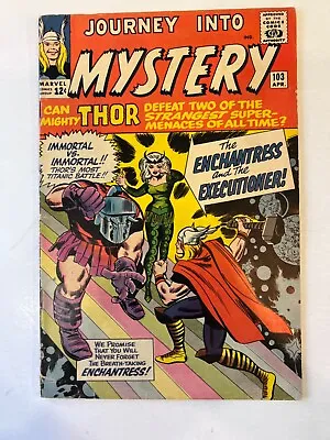 Buy Journey Into Mystery #103 (1952) FN 1964 - 1st App. Enchantress Lee & Kirby  • 361.93£