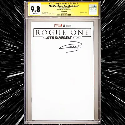 Buy CGC 9.8 SS Star Wars: Rogue One Adaptation #1 Variant Signed By Gary Whitta • 454.42£