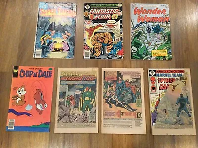 Buy Various Vintage Marvel And DC Comic Books Lot Of 7 -  Years 1977-1979 • 30£