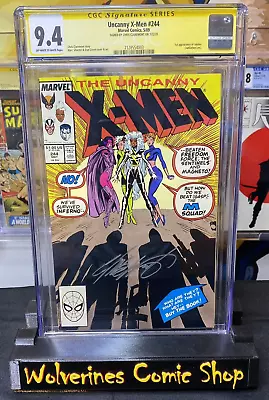 Buy UNCANNY X-MEN #244 CGC 9.4 Signed Chris C1aremont 1st Appearance Of Jubilee 1989 • 118.59£