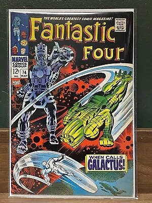 Buy Fantastic Four #74 Raw Grade 8.0 (VF), Silver Surfer Appears! GALACTUS Marvel 68 • 96.51£