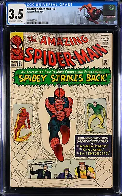 Buy Amazing Spider-Man #19 (1964) CGC 3.5, Mint Case! Custom! 1st MacDonald Gargan! • 179.82£