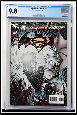 Buy Superman Batman #67 CGC Graded 9.8 DC February 2010 White Pages Comic Book. • 98.97£