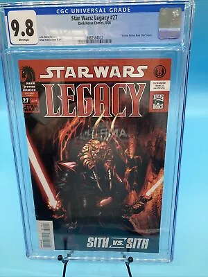 Buy Dark Horse Comics Star Wars Legacy 27 CGC Graded 9.8 • 183.31£